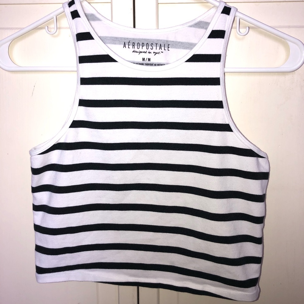Aeropostale striped crop top size medium